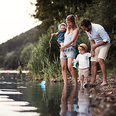 Viagem de pesca em família