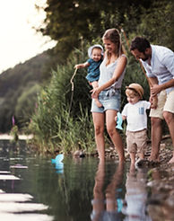 Viagem de pesca em família