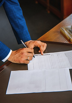 Moment de la signature du contrat