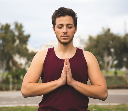 Man Practicing Yoga