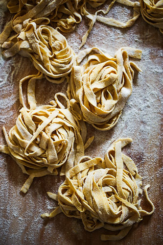 Fresh tagliatelle Pasta