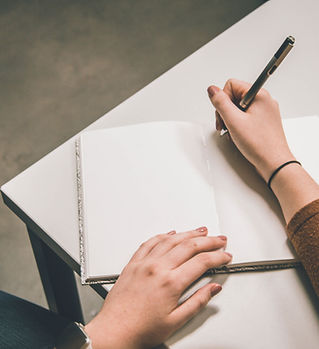 Écrire sur un cahier