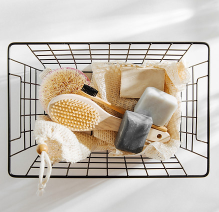 Basket of Bath Accessories