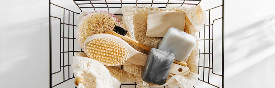 Basket of Bath Accessories