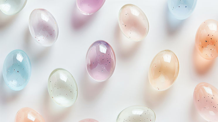 Colorful Transparent Eggs
