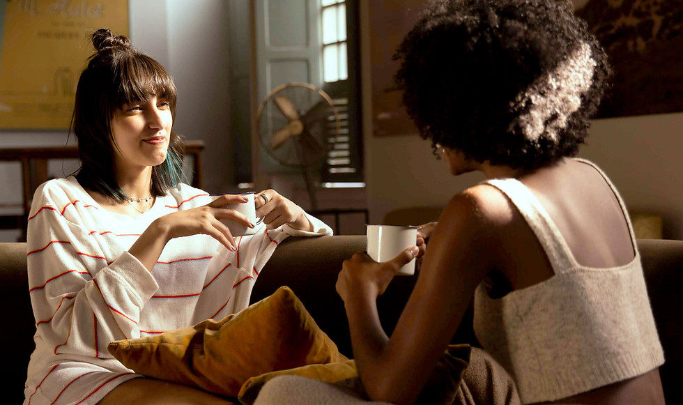 Two Women Chatting