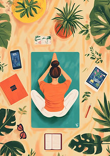 Yoga met kamerplanten