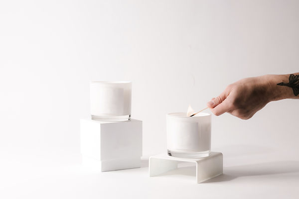 Lighting White Candle