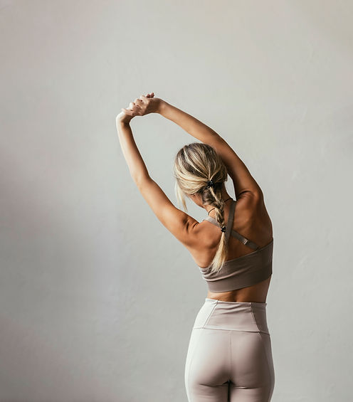 Woman Stretching Arms Backward