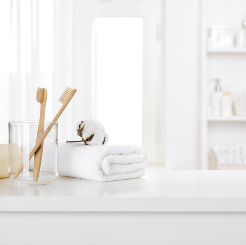White bathroom interior