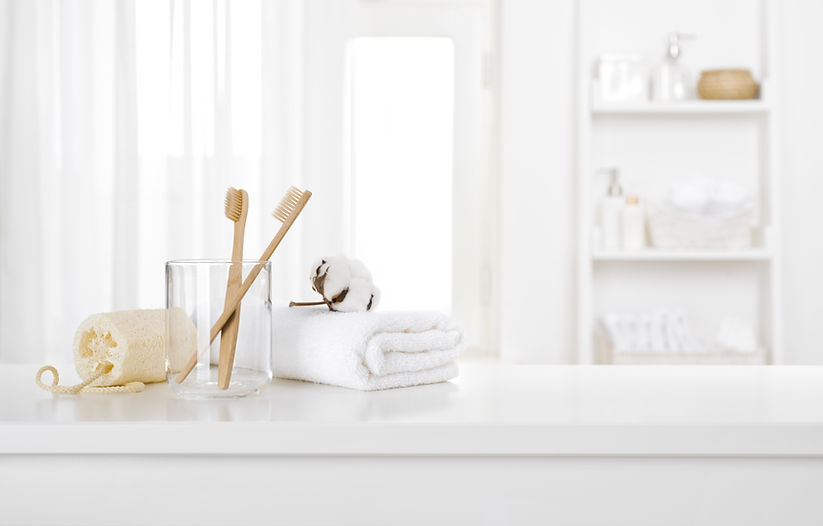 White bathroom interior