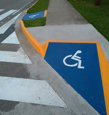 Passarela de acesso para cadeira de