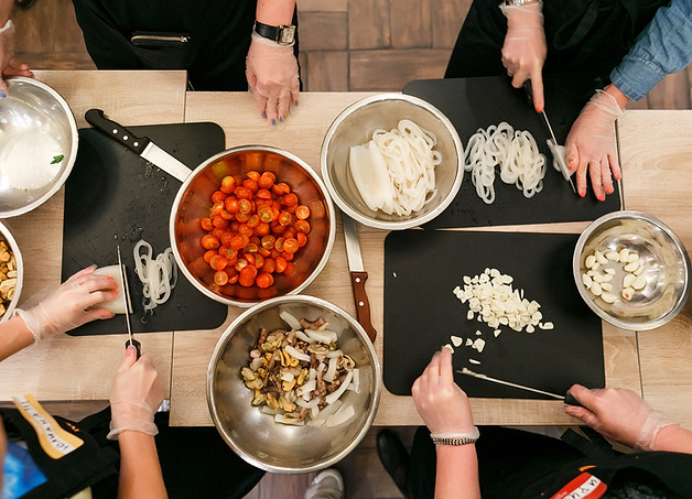 Escena del taller de cocina