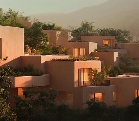 Apartamentos modernos en la naturaleza