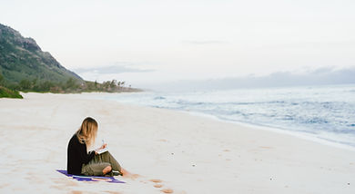 Writing on Beach