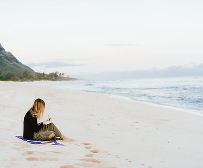 Writing on Beach