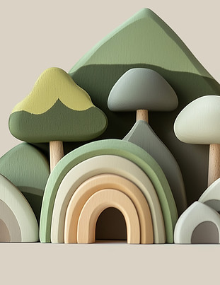 Wooden Toy Landscape