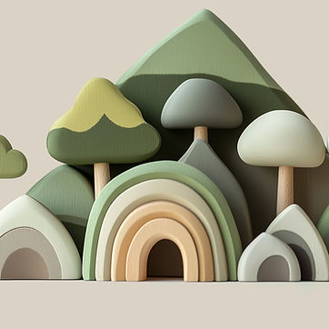 Wooden Toy Landscape