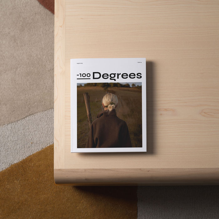 the magazine is on the table
