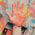 Painted Hand Artwork