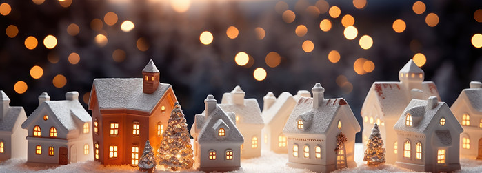 Snowy Christmas Village