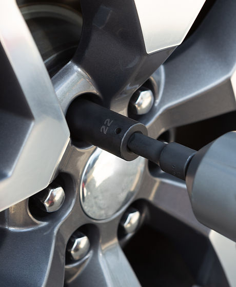 Screwing Car Wheel