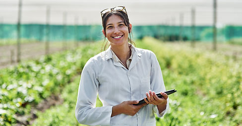 Smiling Agricultural Scientist in Salinas, California
