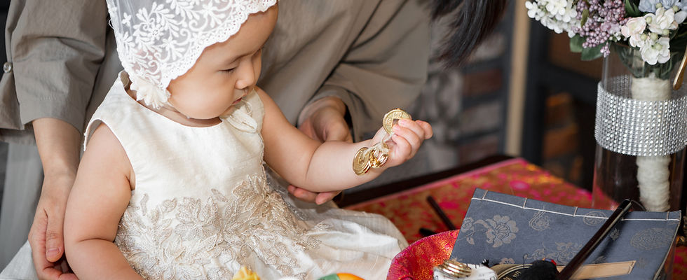 Baby in White Dress