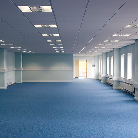 Interior of an empty office after construction
