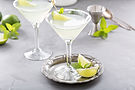 Lime Cocktails Displayed