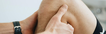 Examen de rodilla en primer plano