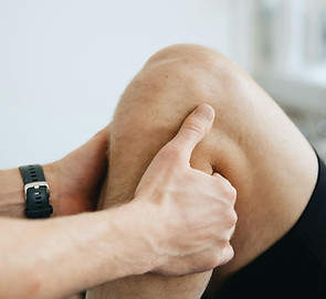 Knee examination close-up