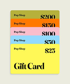 Cartes-cadeaux colorées