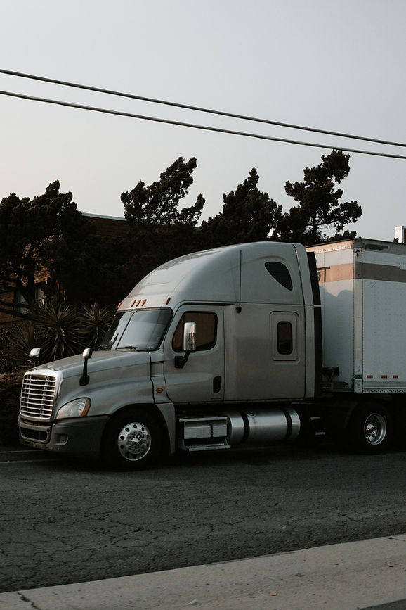 Gray Freight Truck