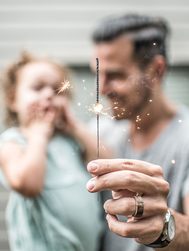 Sparkler Celebration Moment