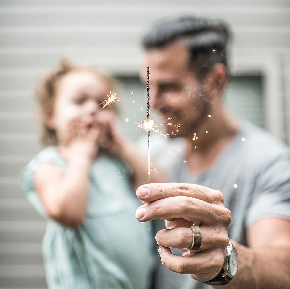 Sparkler Celebration Moment