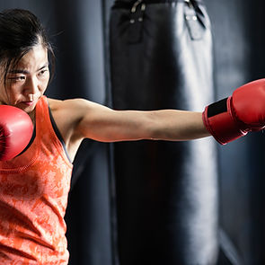 Woman Boxing