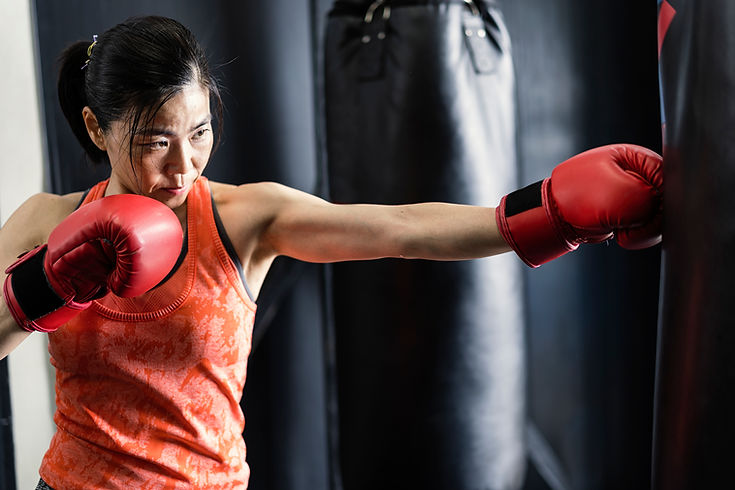 Mulher boxe