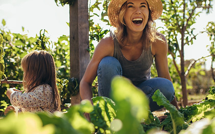 Woman Gardening Outdoors
