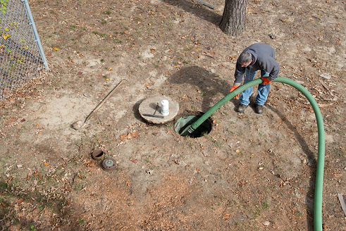 Man Cleans Home Septic Tank