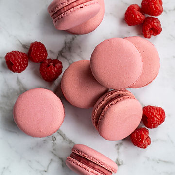 Macarons aux framboises