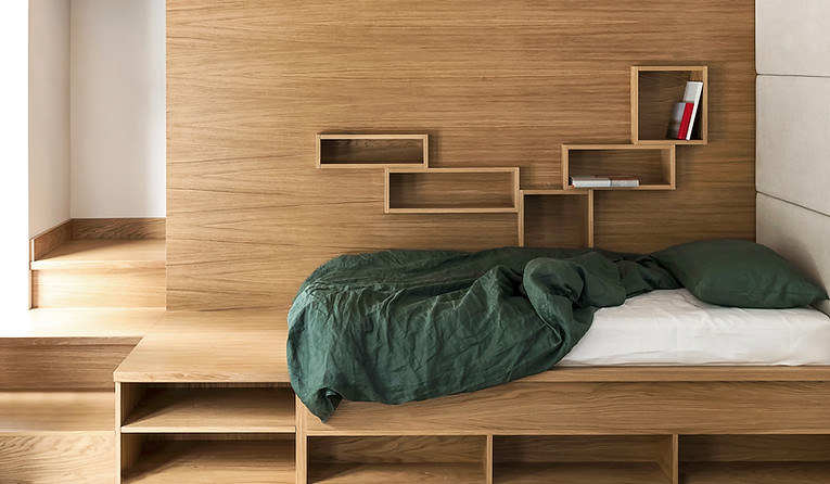 Camera da letto di legno