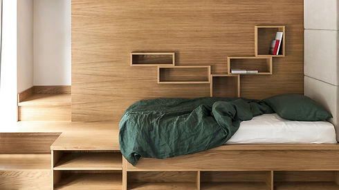 Chambre à coucher en bois