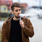 Man Vaping