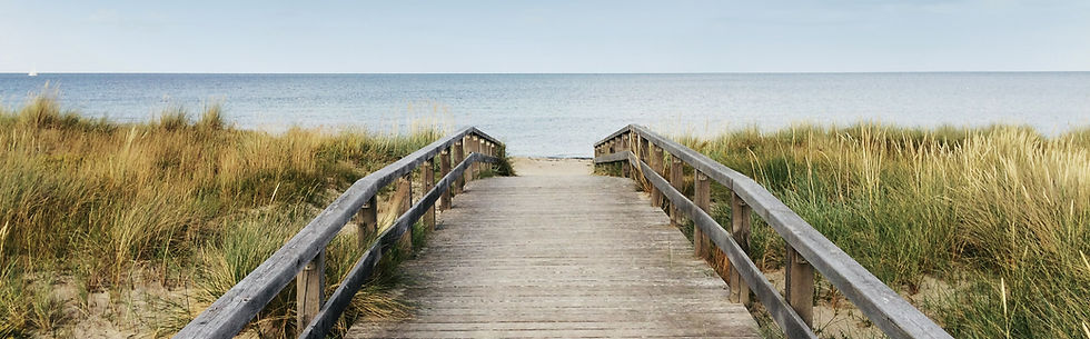 Wooden Pathway with fences leading to a beach