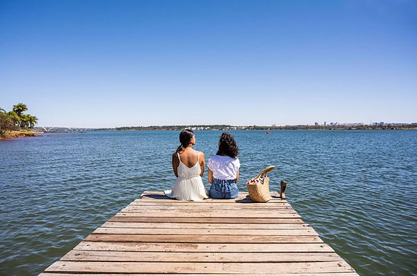 Friends by the Lake