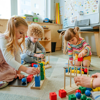 Children playing at kindergarden
