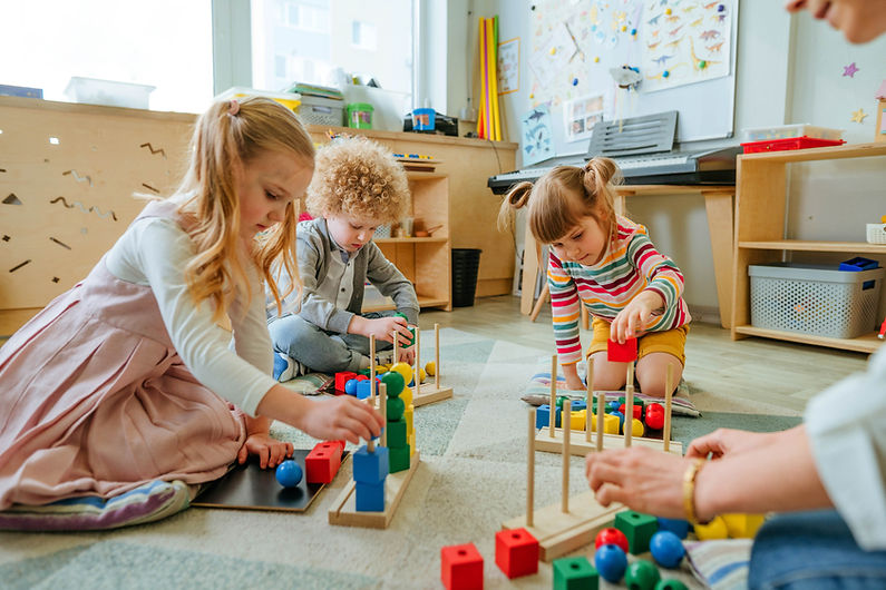 Children playing at kindergarden