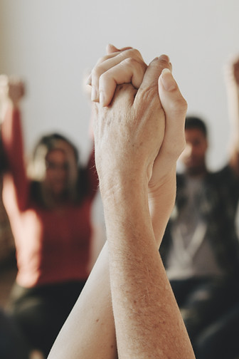 Gezamenlijke handen eenheid