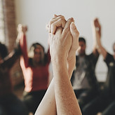 Holding Hands Up High